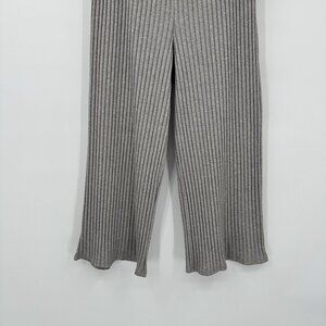 ribbed playsuit gray top tunic pants pull on heather gray M